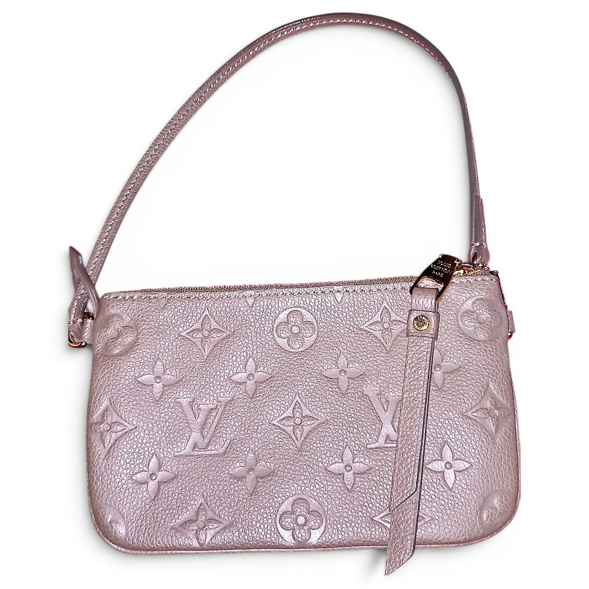 Leather clutch bag