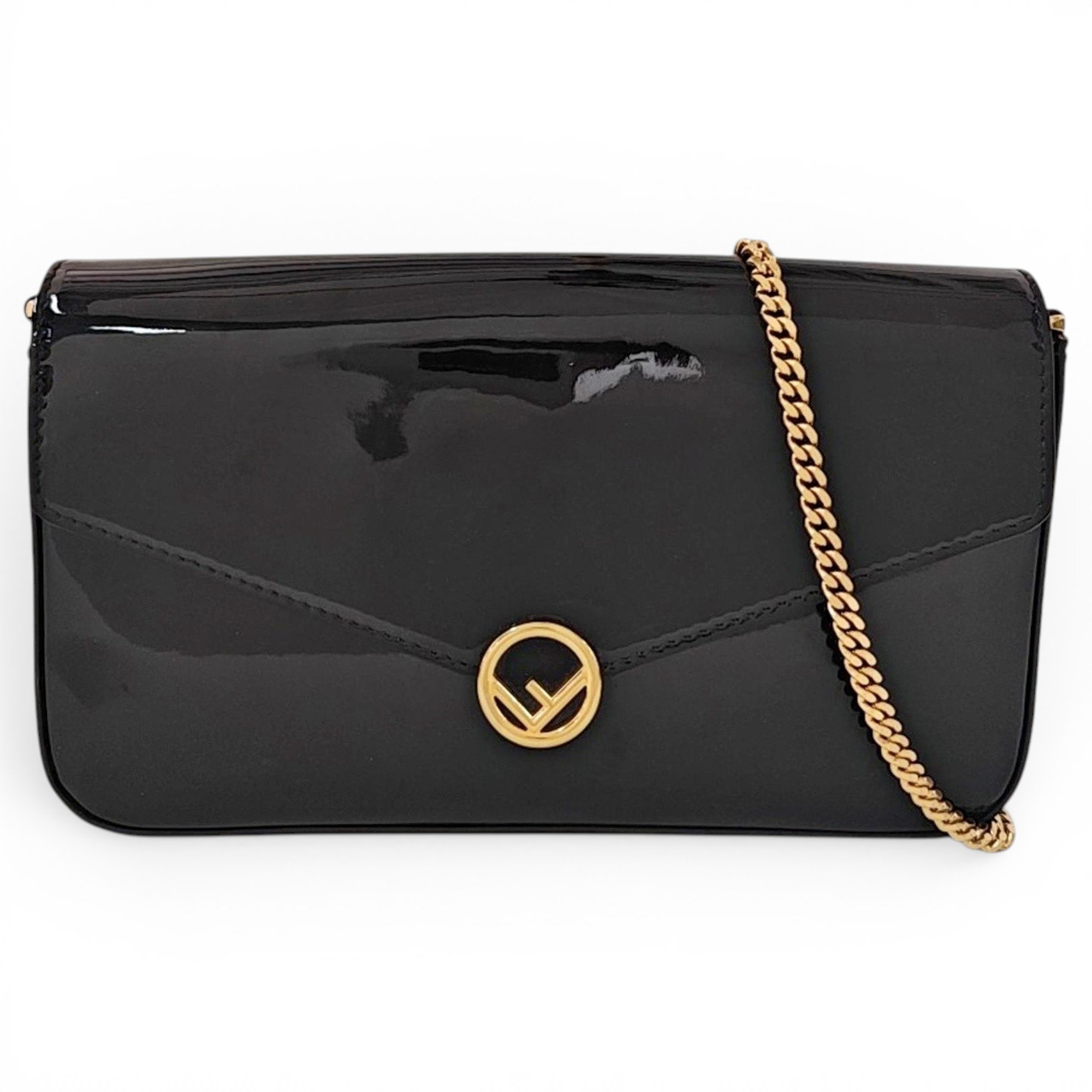 Patent leather handbag