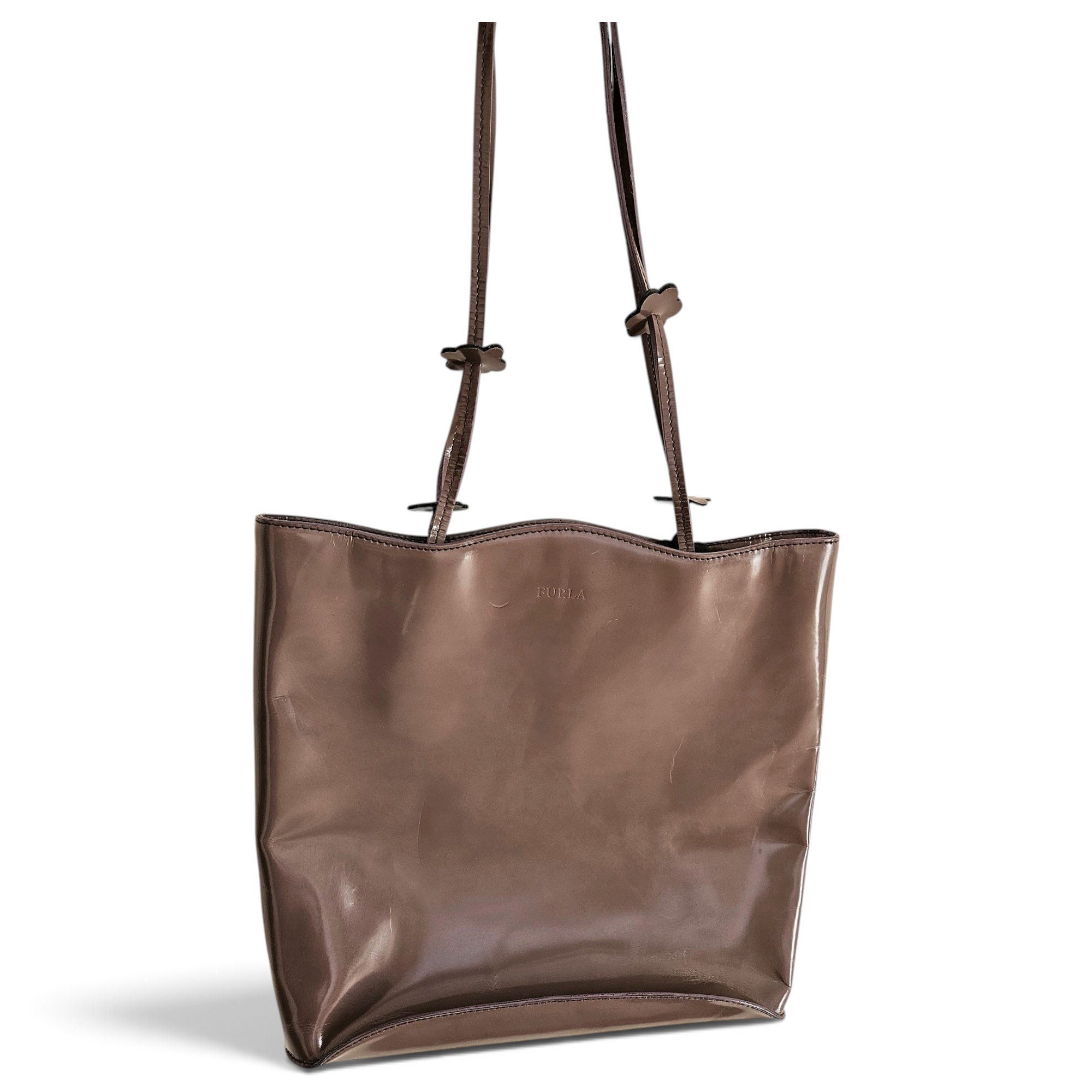 Patent leather handbag