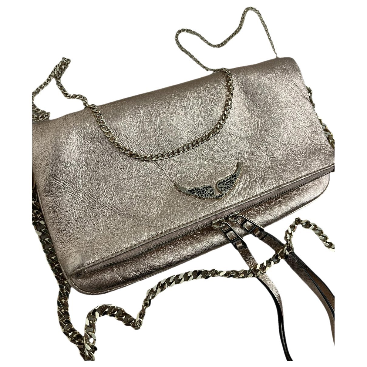 Rock leather crossbody bag