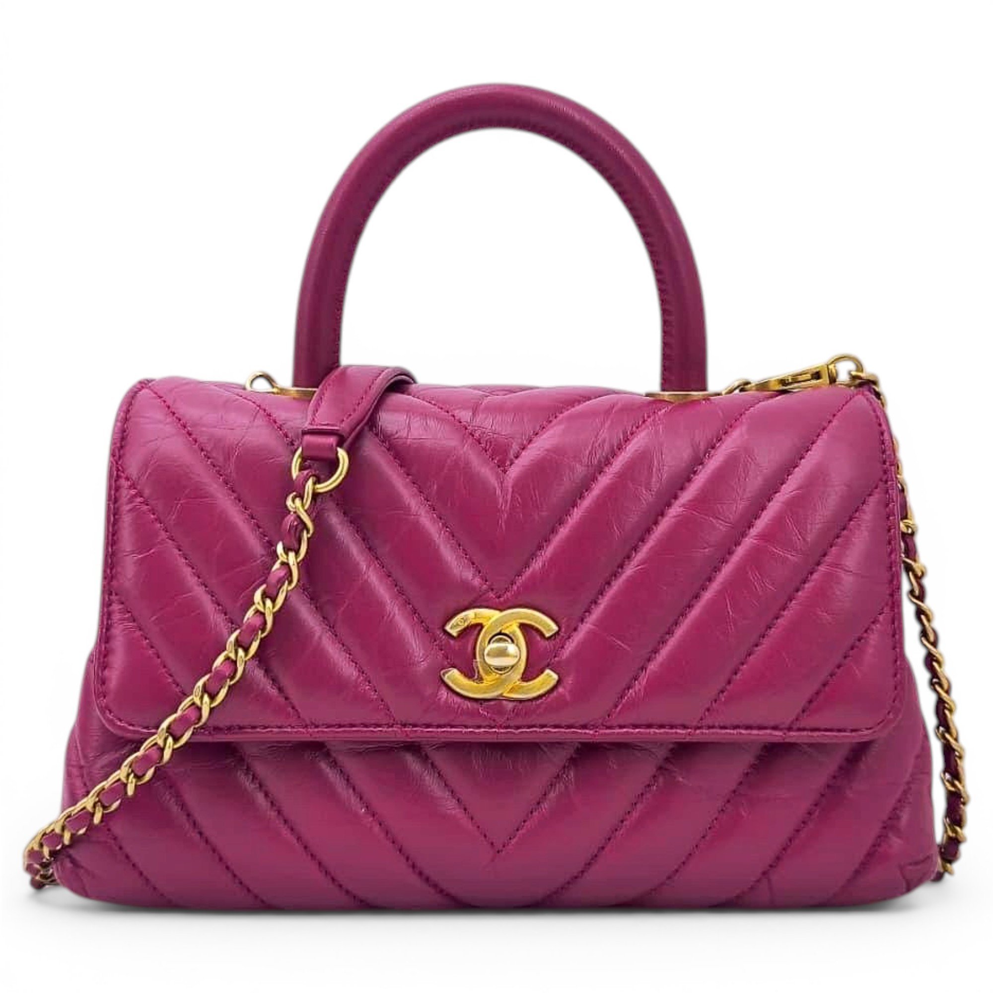 Coco Handle leather handbag