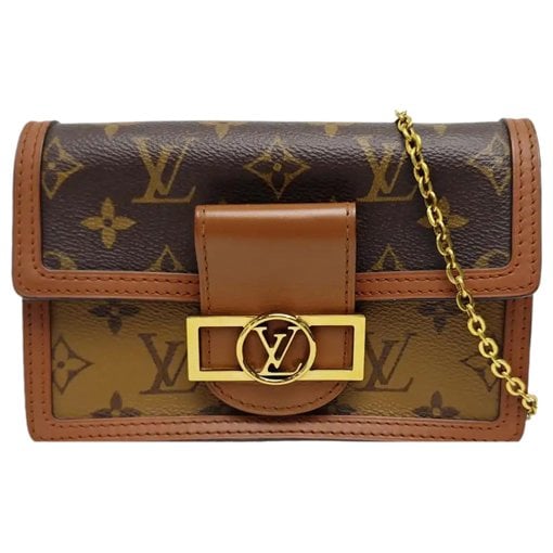 Dauphine leather crossbody bag