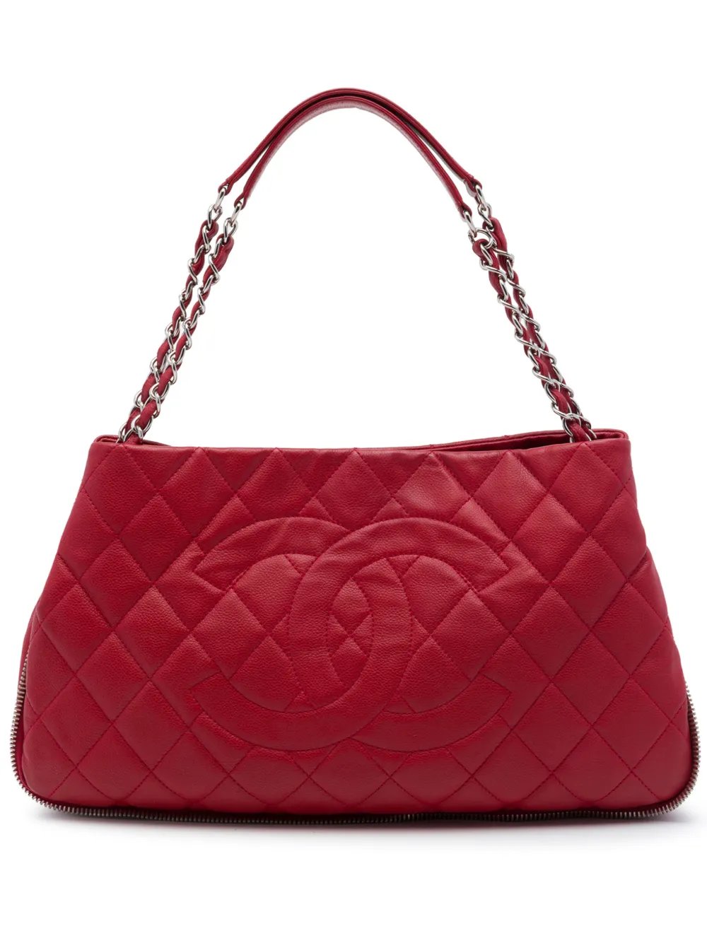 2011 Quilted Caviar Expandable Zip tote bag