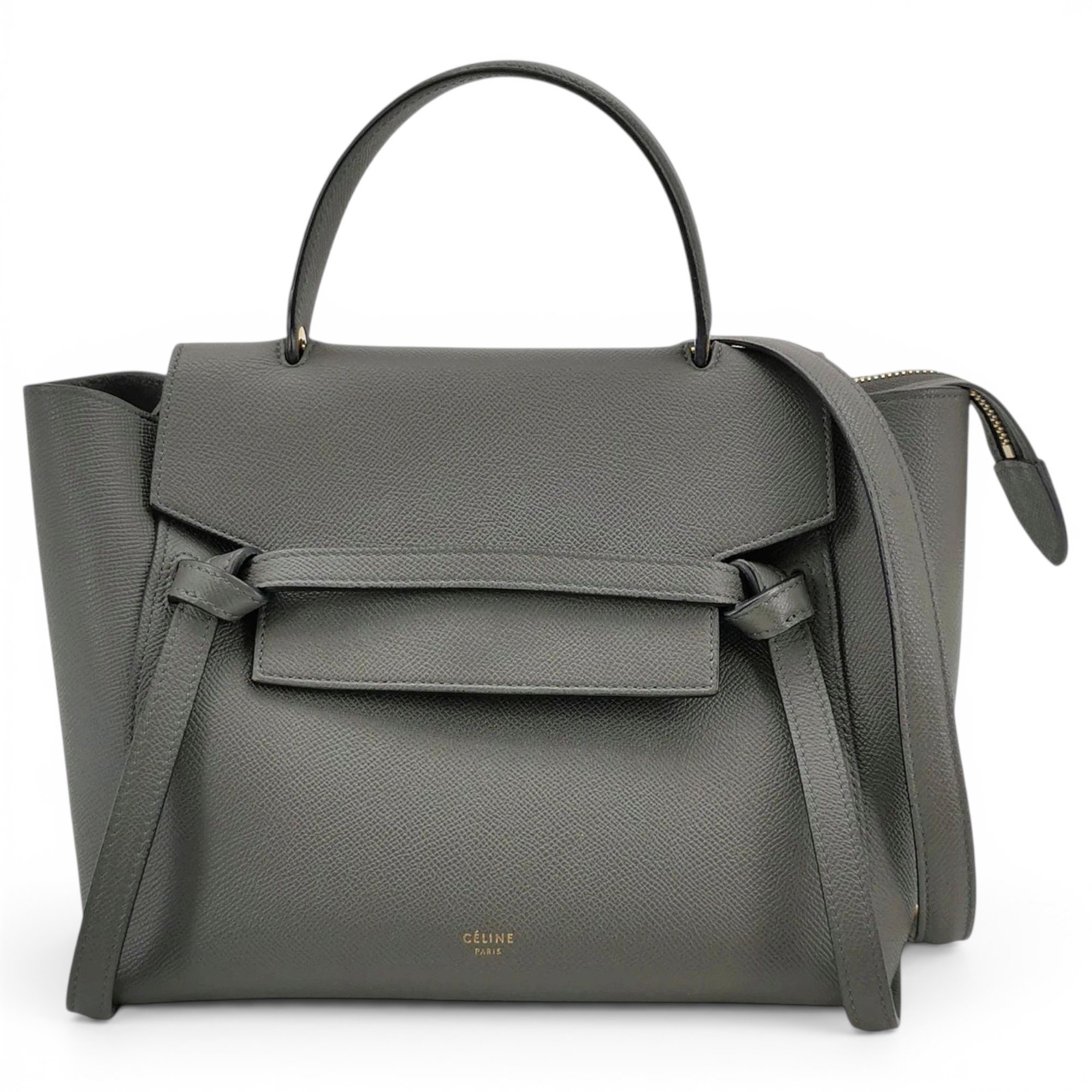 Belt leather handbag