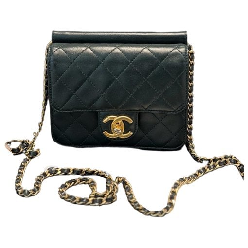 Wallet On Chain leather mini bag