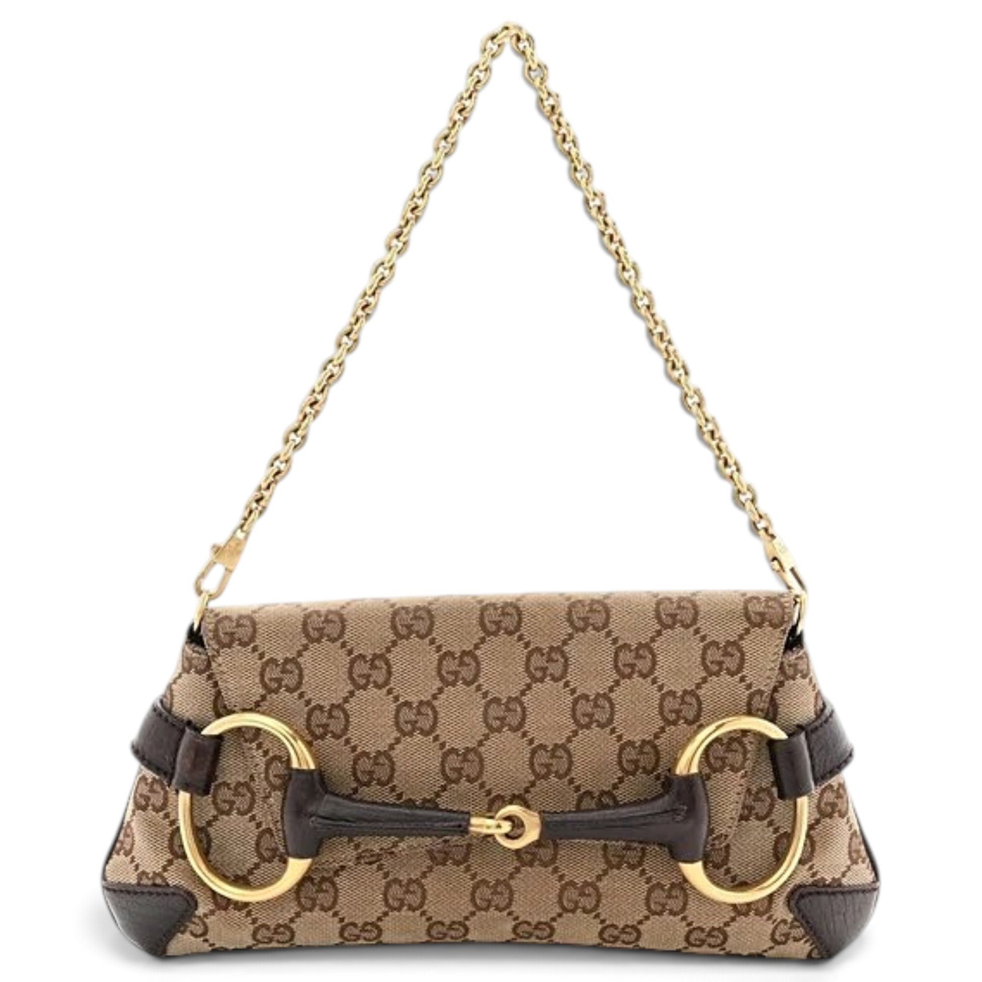 Horsebit Chain cloth handbag