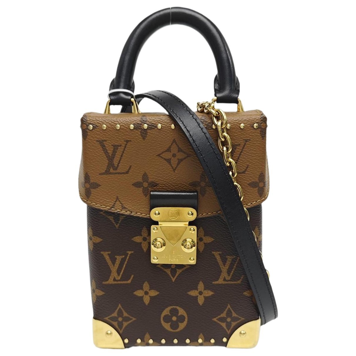 Camera Box leather handbag