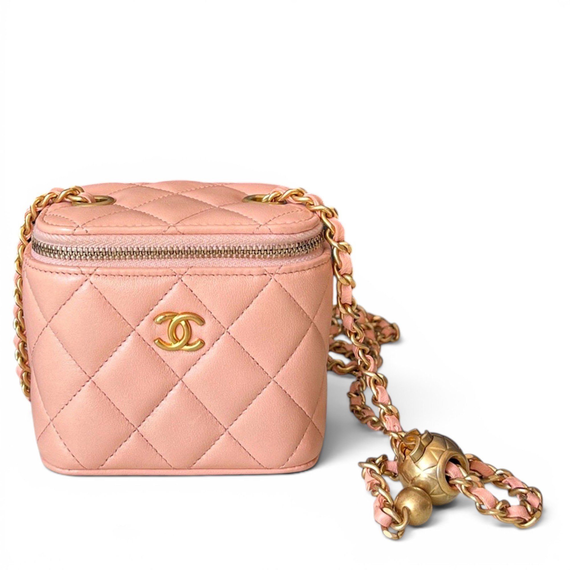Vanity leather handbag