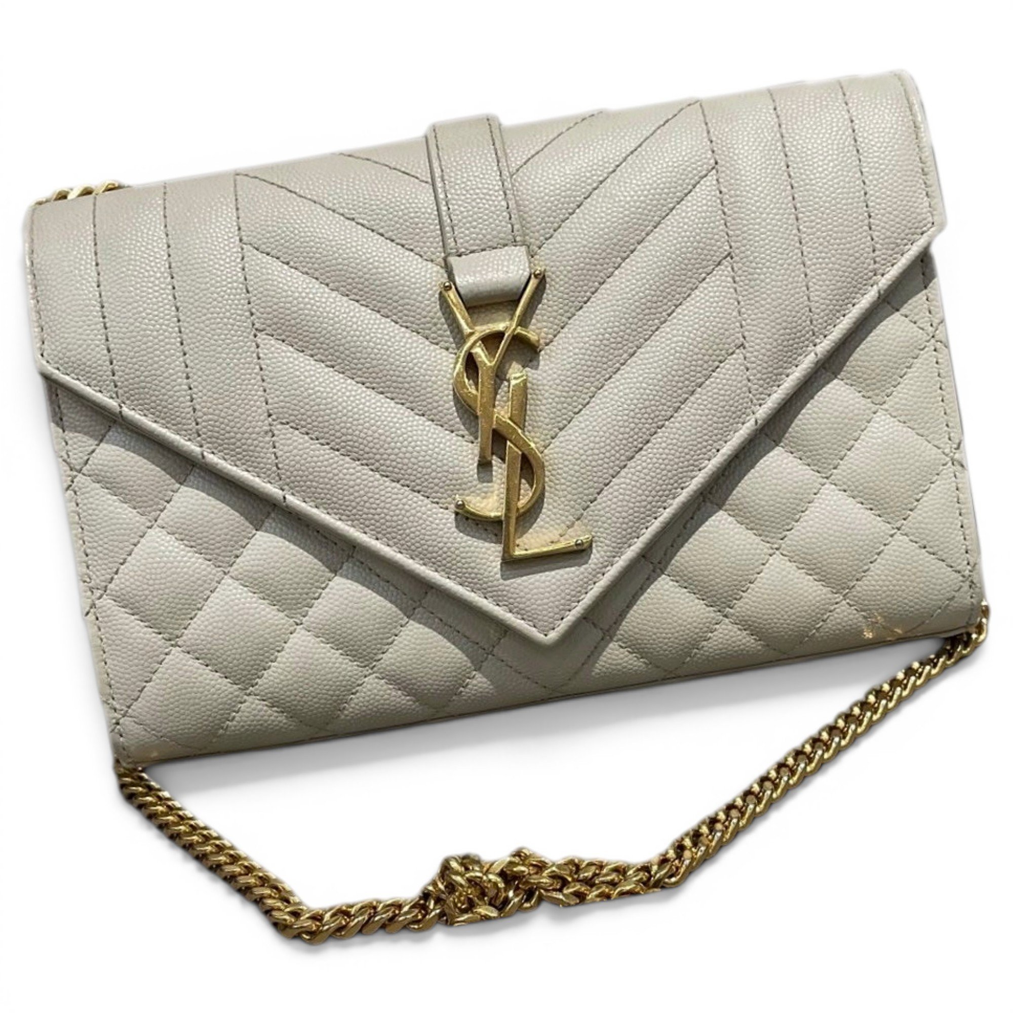 Envelope leather handbag