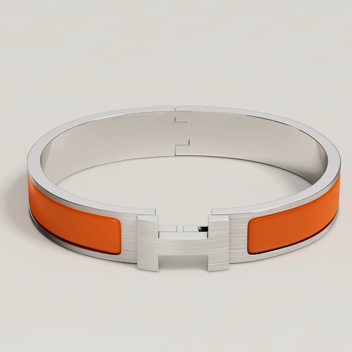 Orange Mat Clic Hh Bracelet