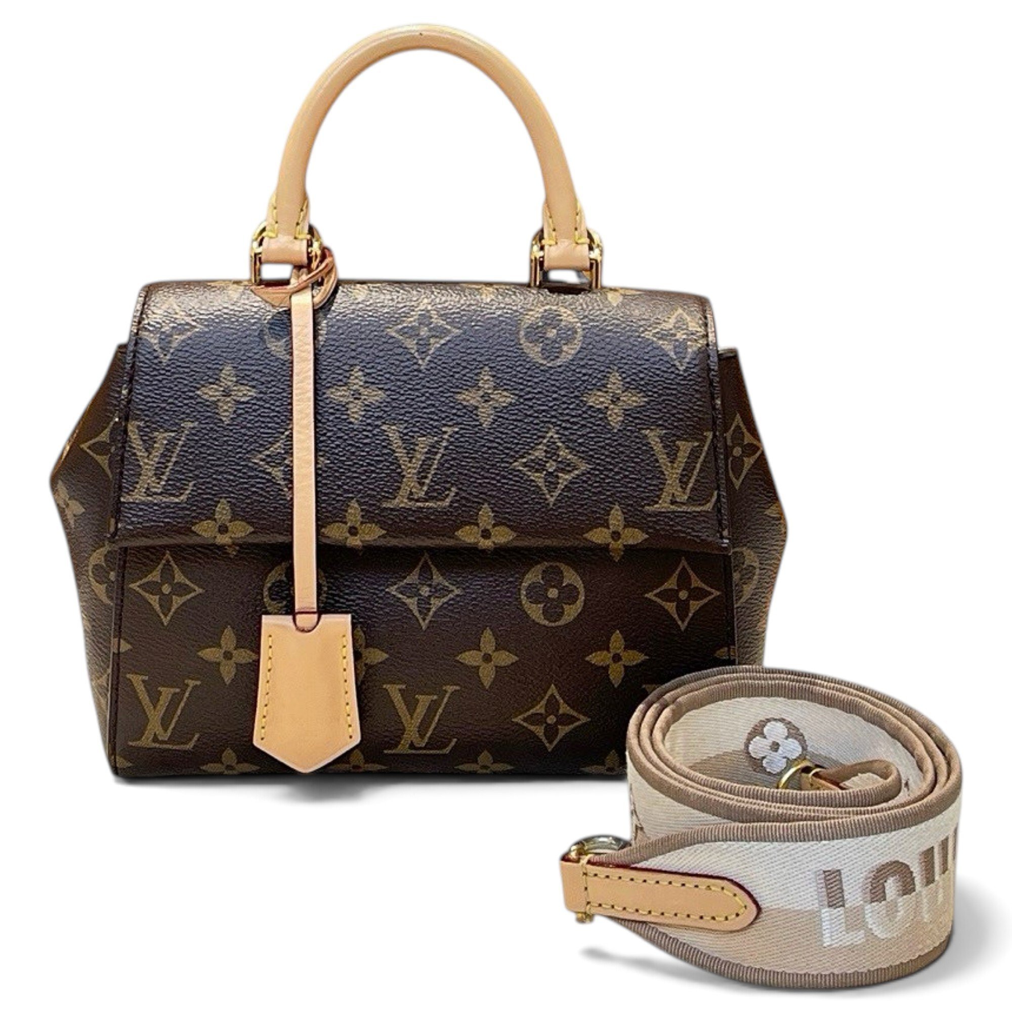 Louis Vuitton Cluny cloth handbag