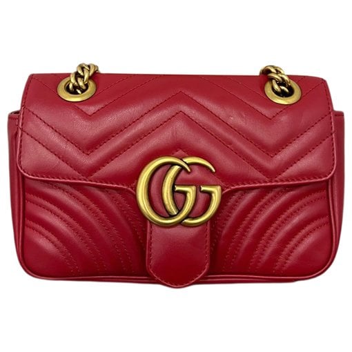 GG Marmont Flap leather handbag
