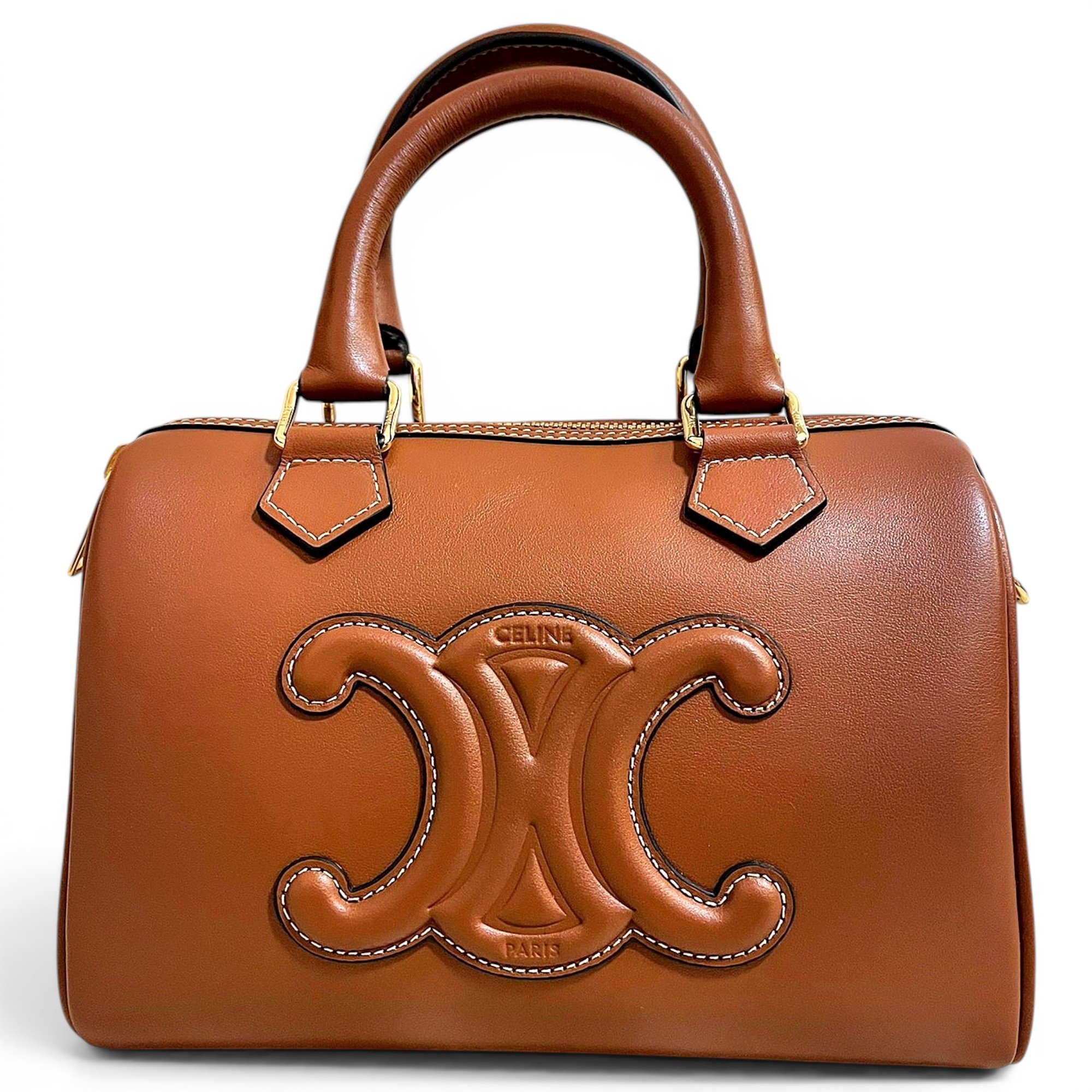 Triomphe leather handbag
