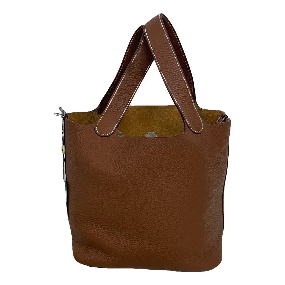 Picotin leather tote