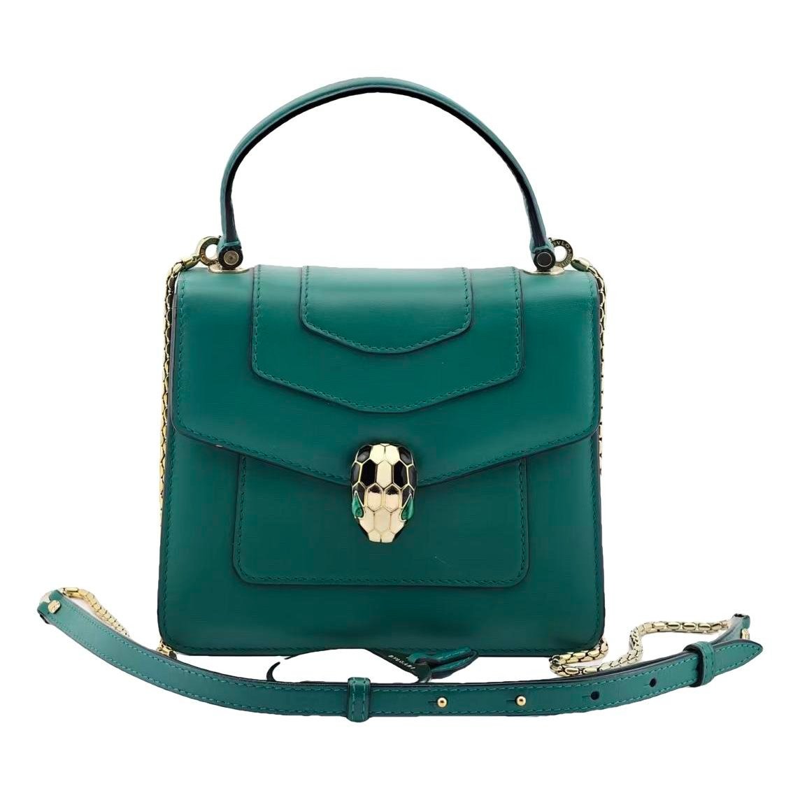 Serpenti leather handbag