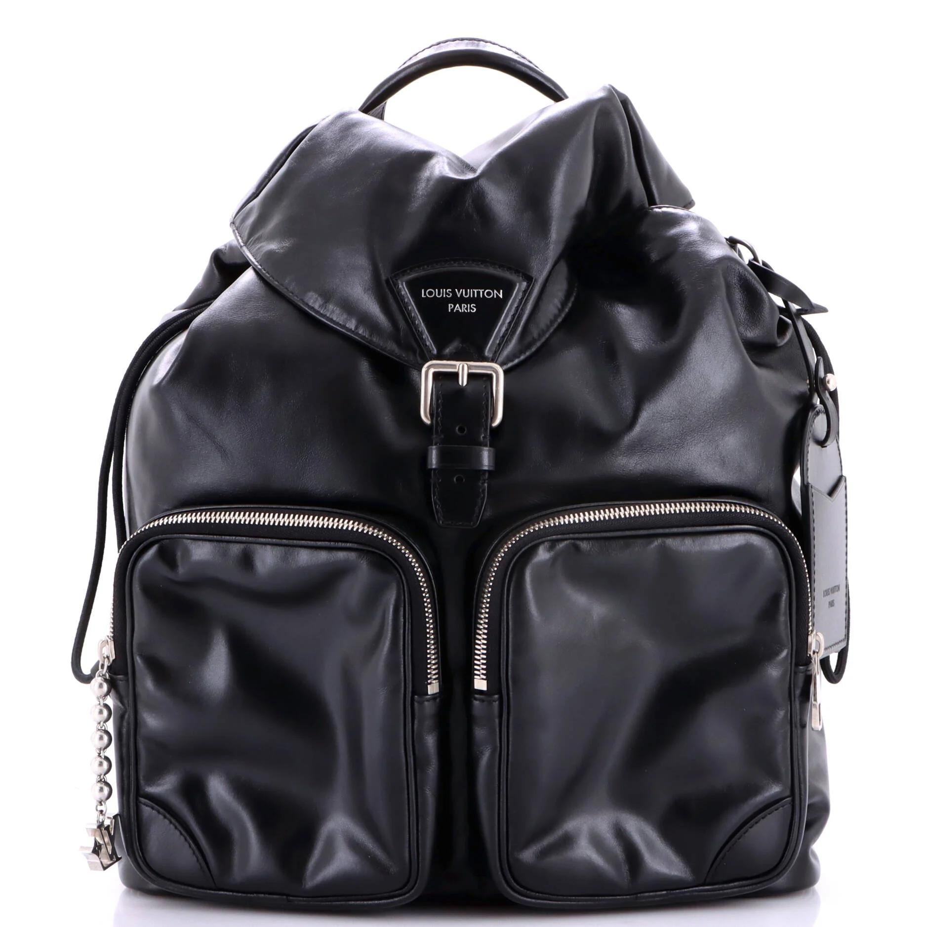 Leather backpack