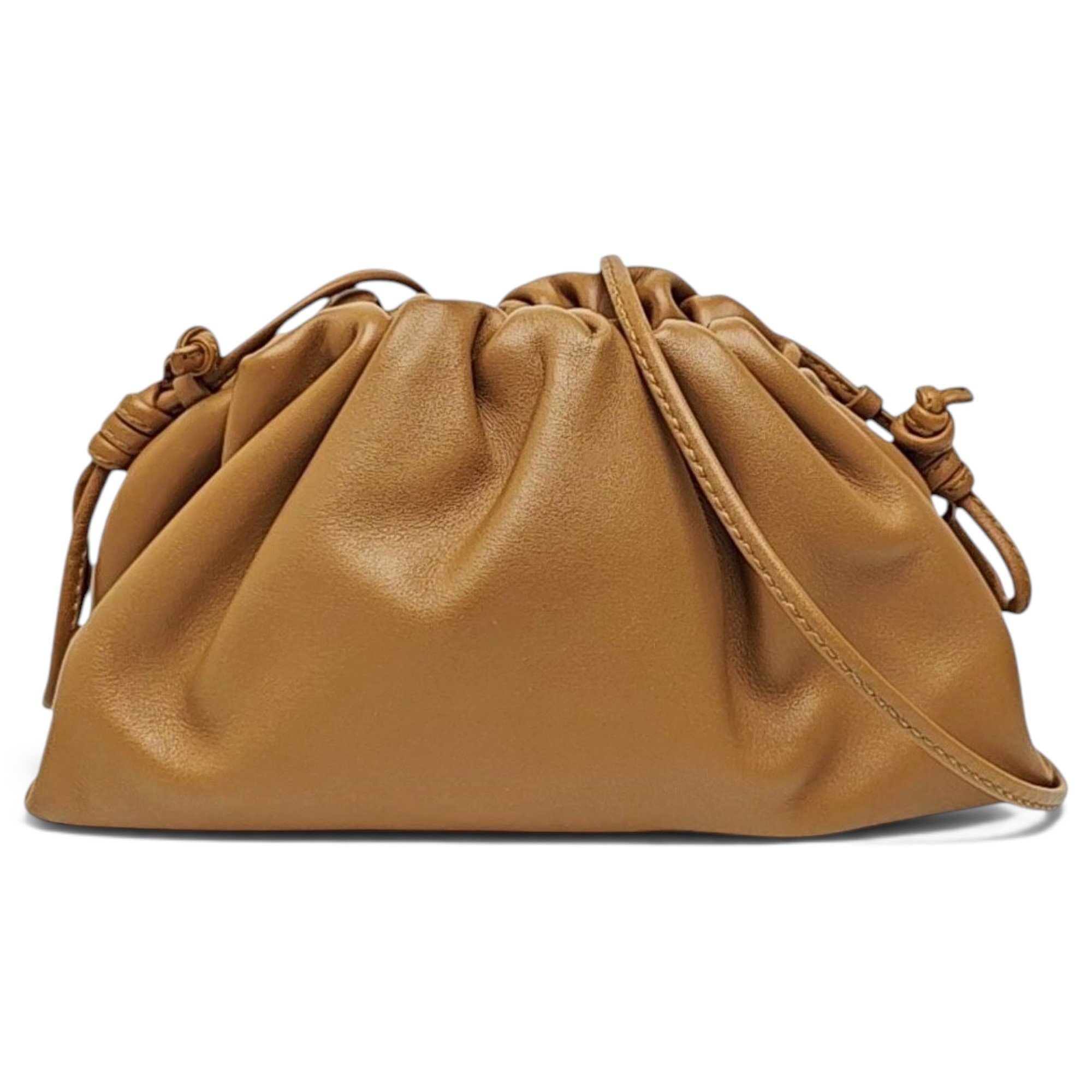 Pouch leather handbag