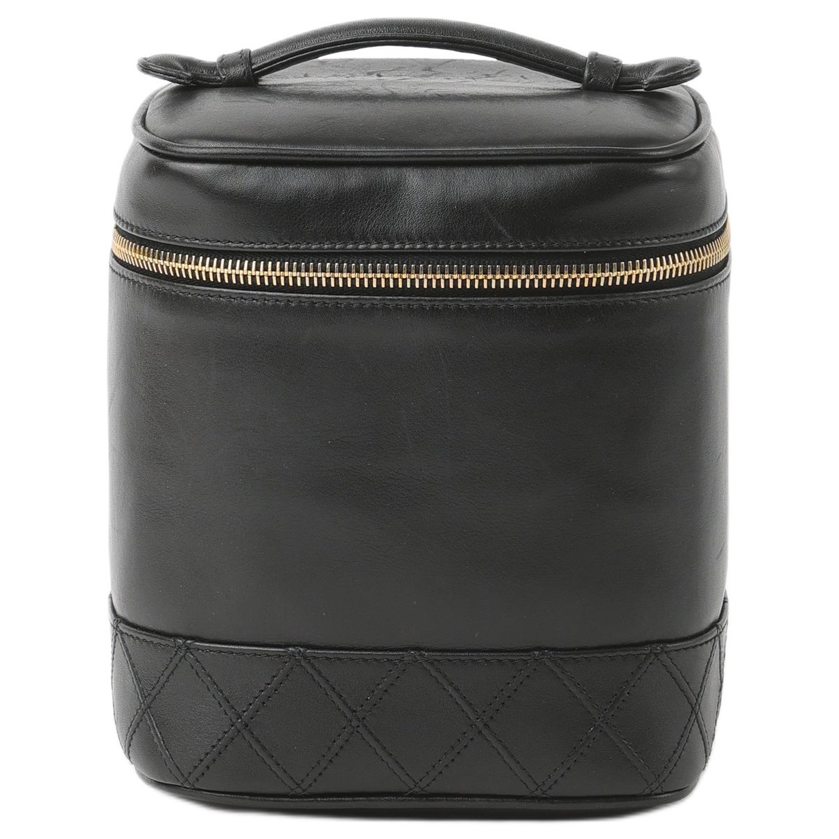 Vanity leather handbag