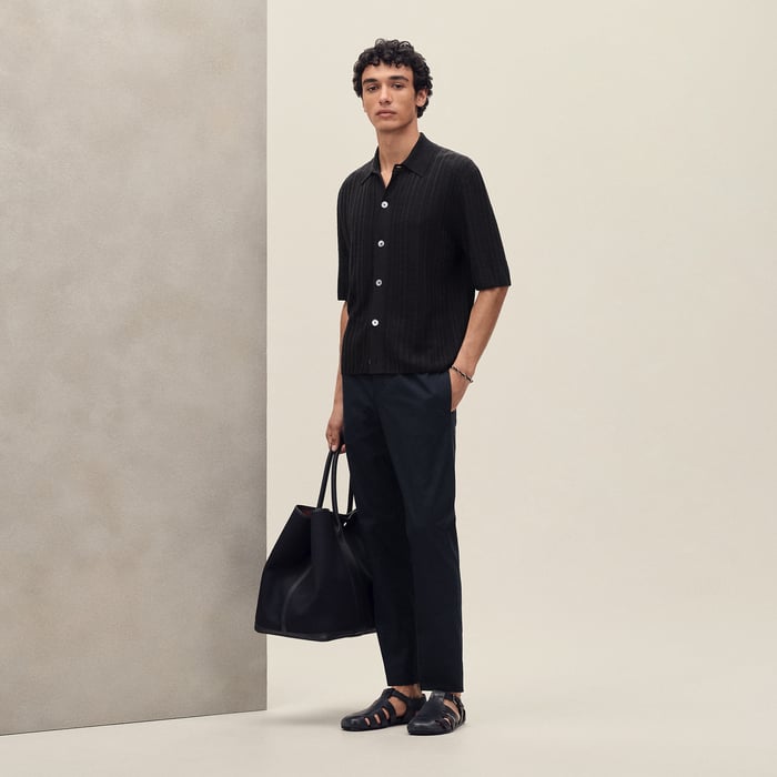 Noir Short-sleeve Straight Cut Shirt