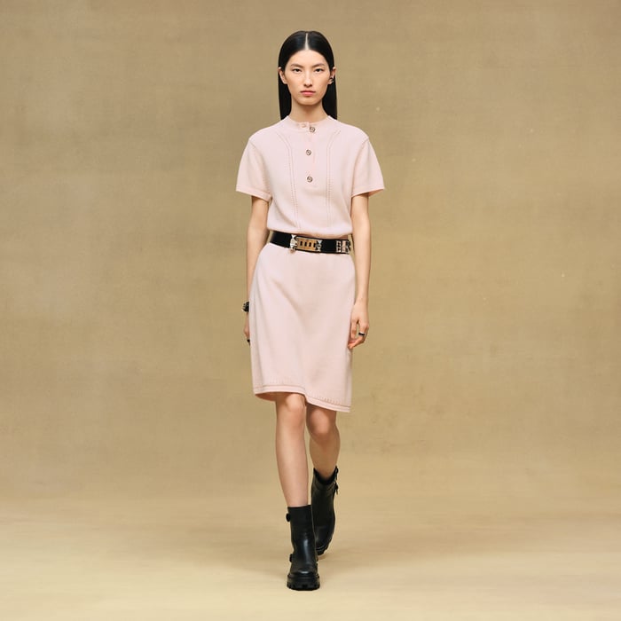 Rose Palomino Cashmere Dress