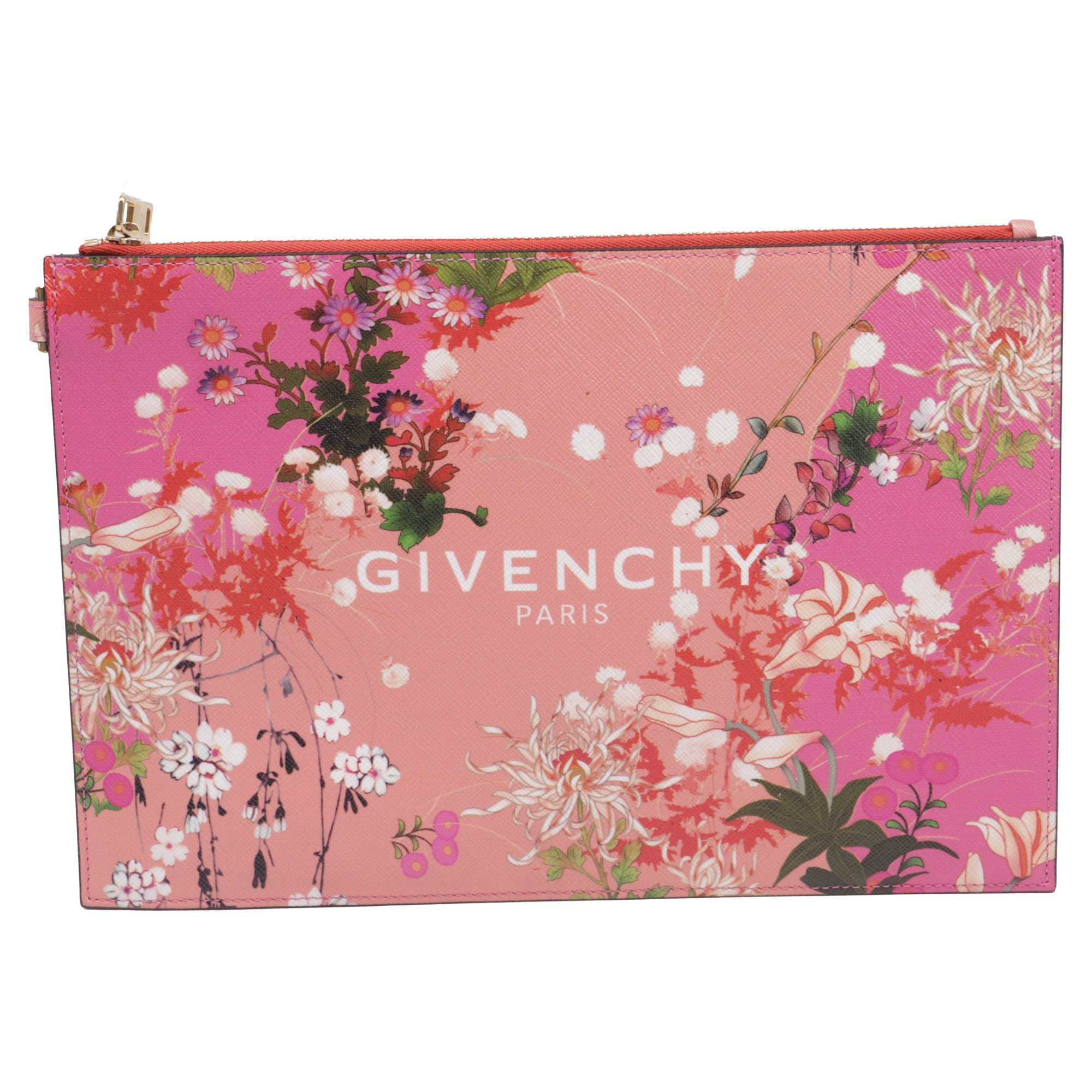 Leather clutch bag