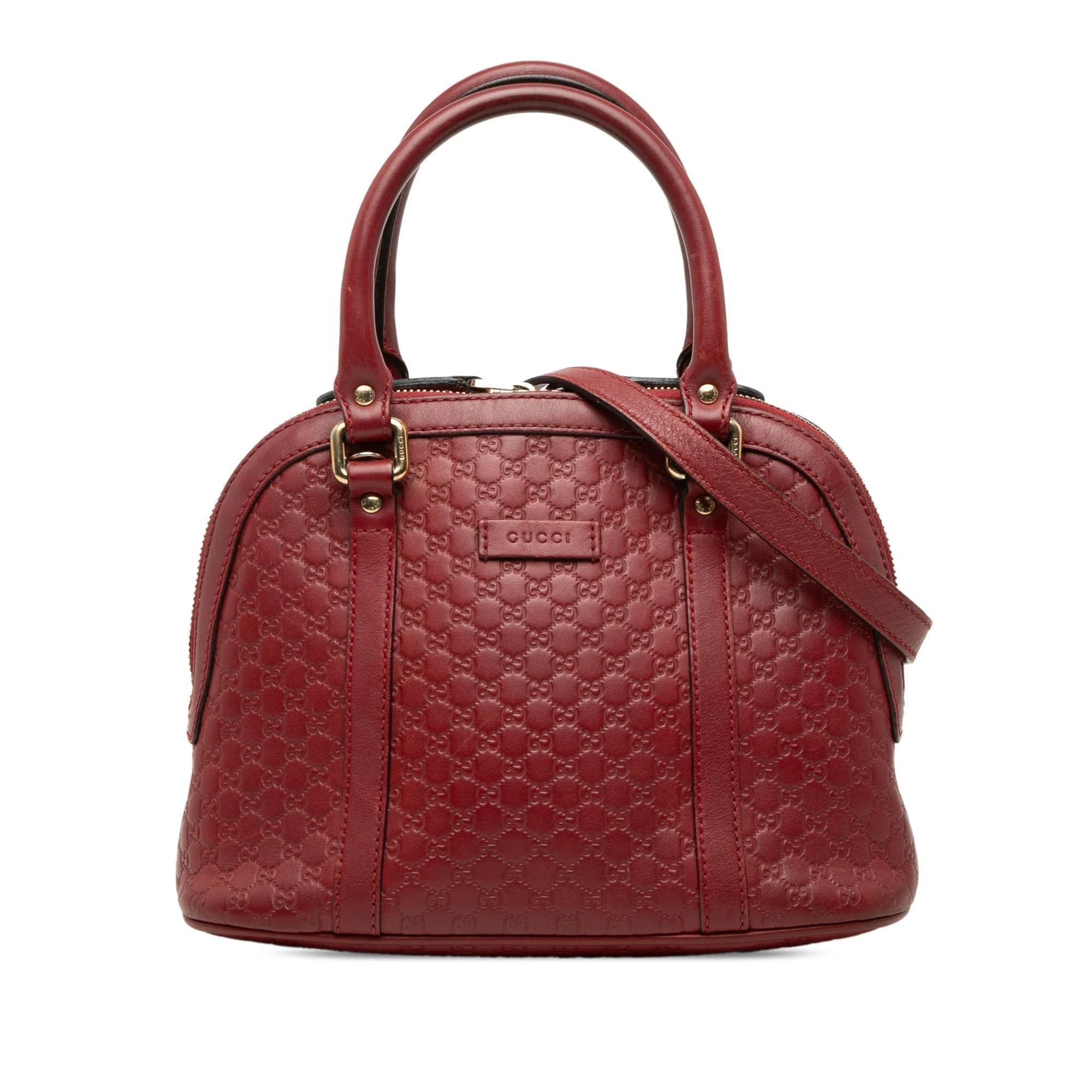 Dôme leather satchel