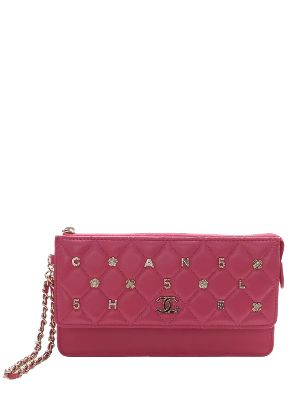 2020 Quilted Lambskin All About Chanel On Chain clutch bag