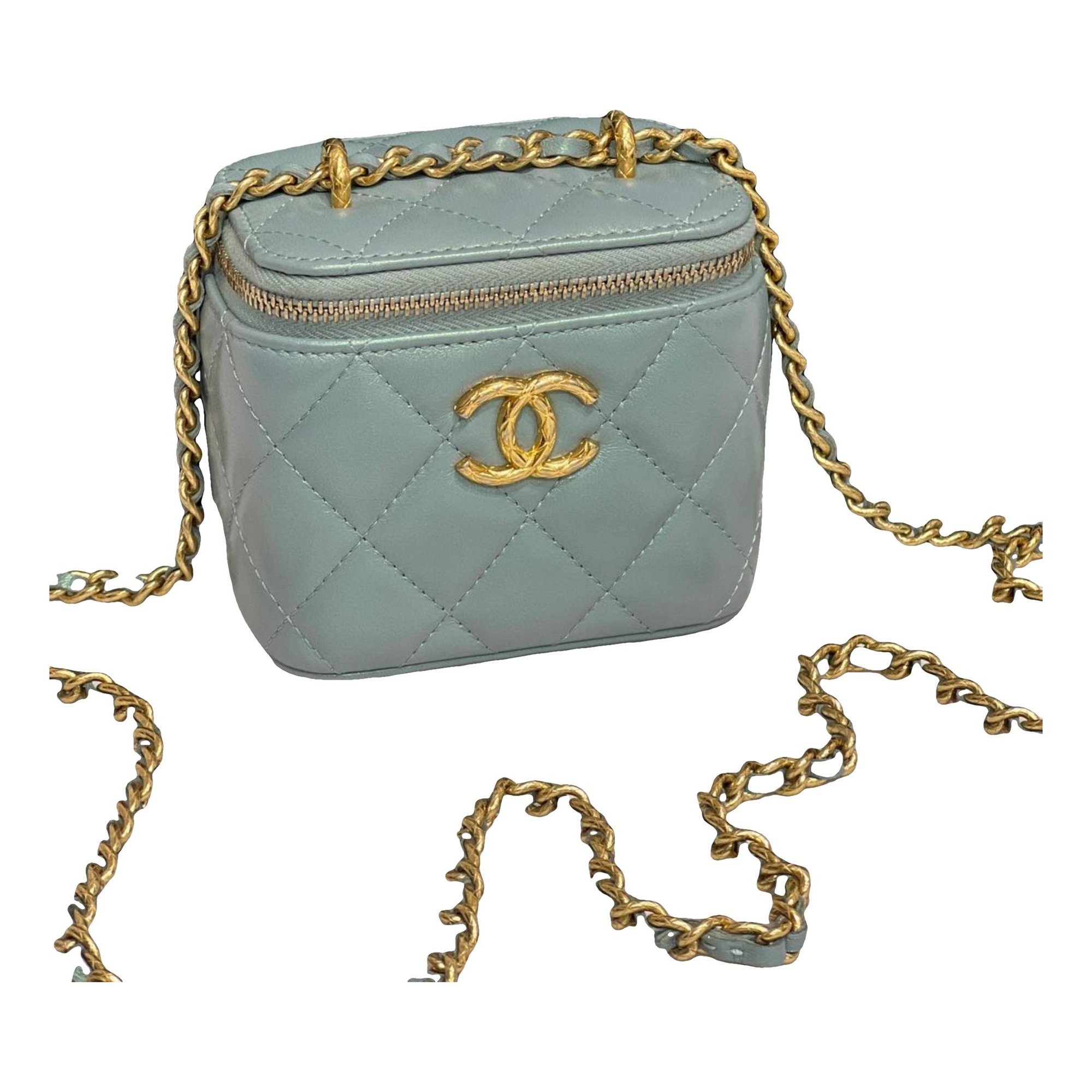 Trendy CC Vanity leather handbag