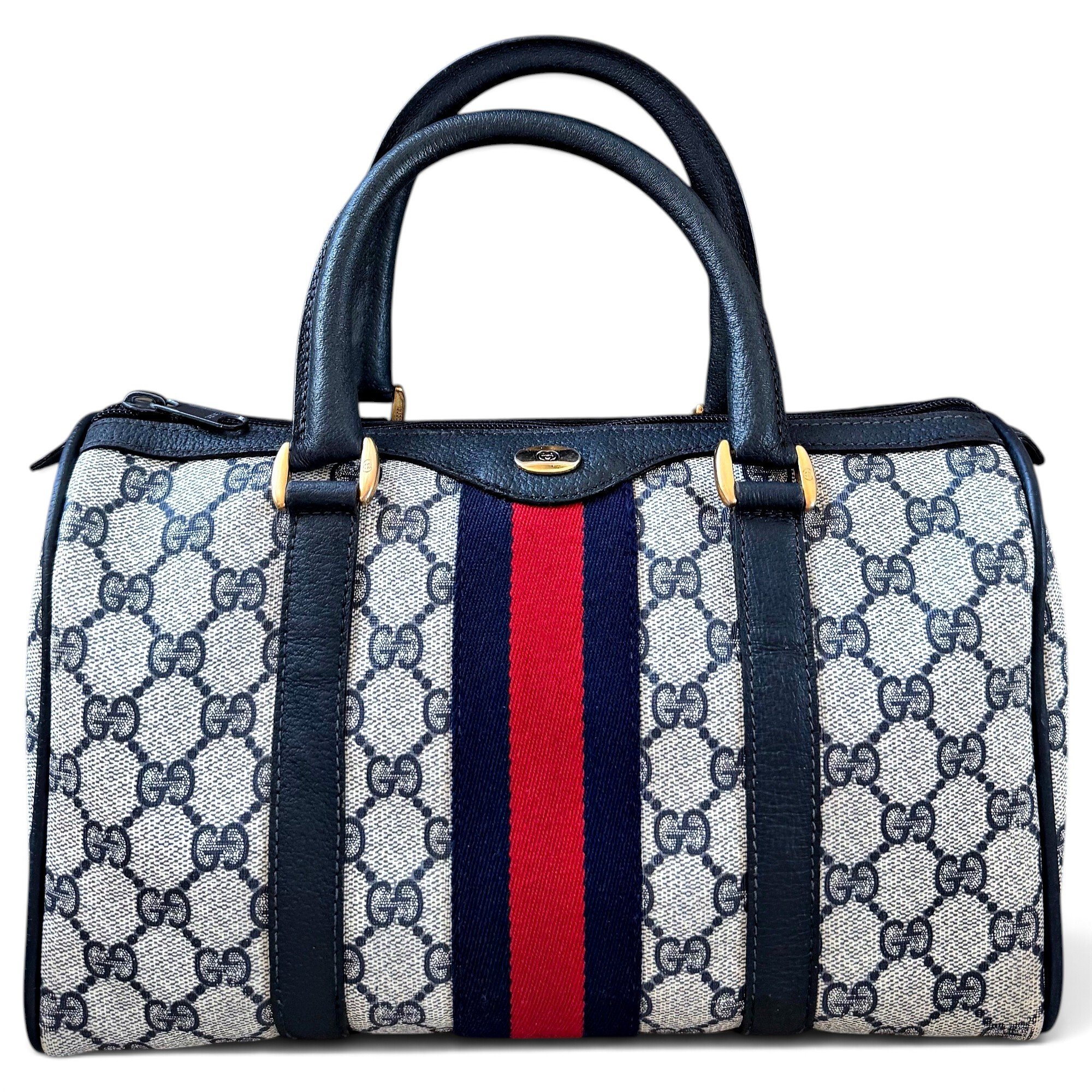 Ophidia Boston leather handbag