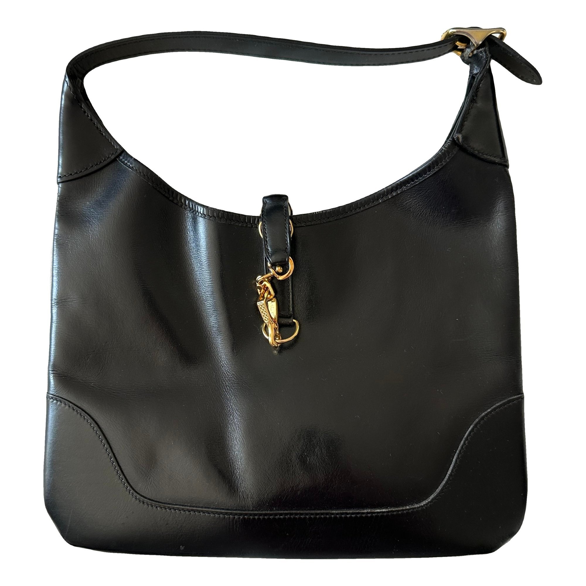 Trim leather handbag