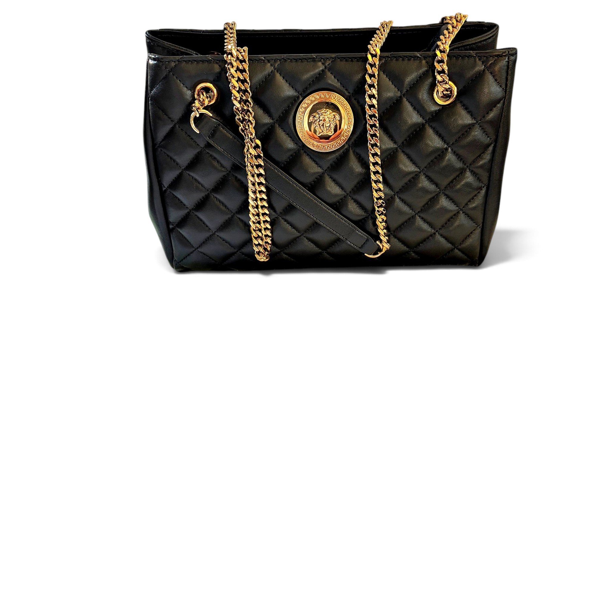 La Medusa leather handbag