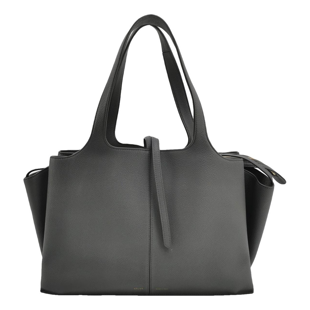 Tri-Fold leather handbag