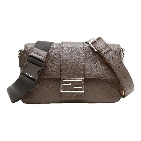 Baguette leather crossbody bag