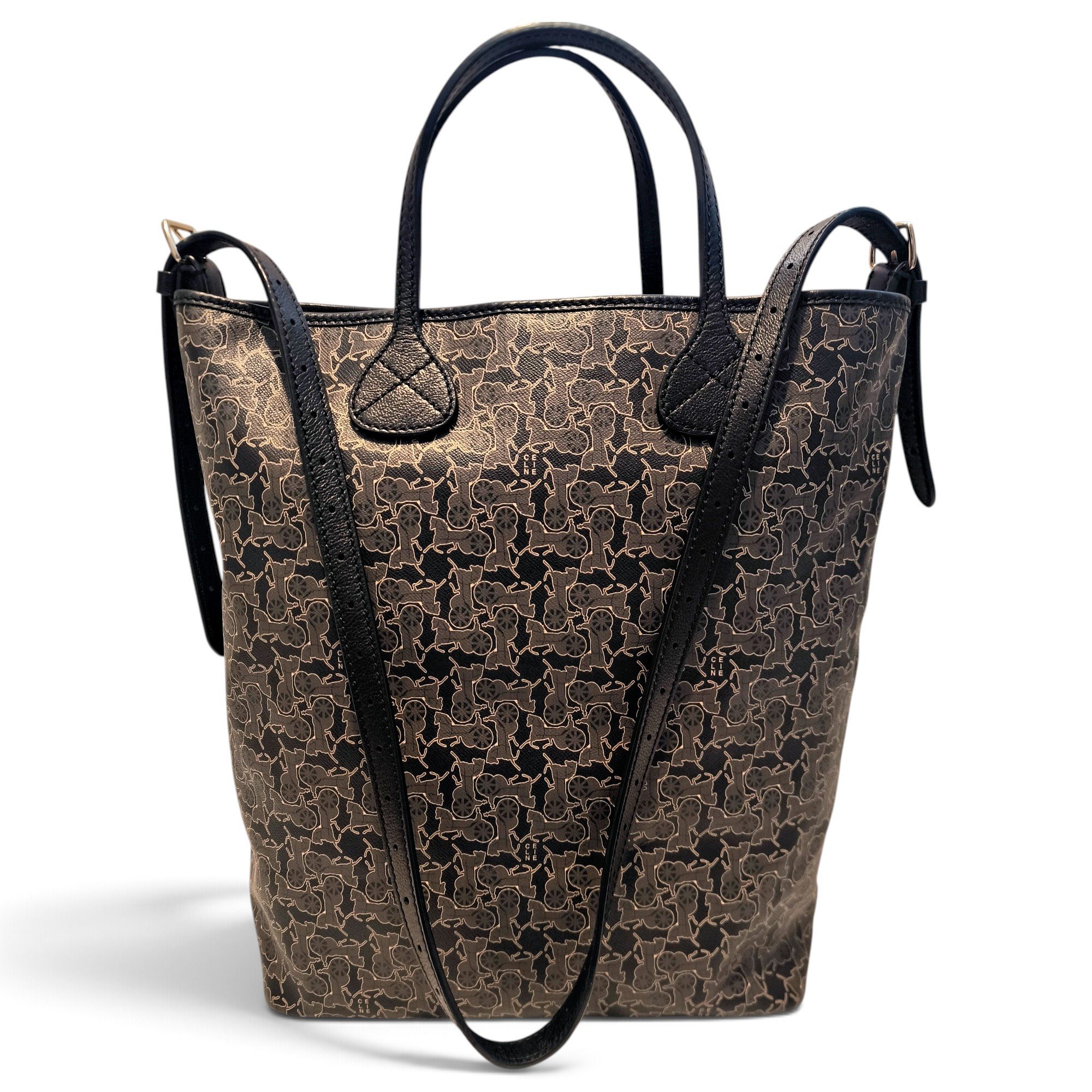 Cabas leather handbag