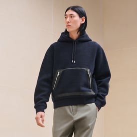 Varsity hooded sweater