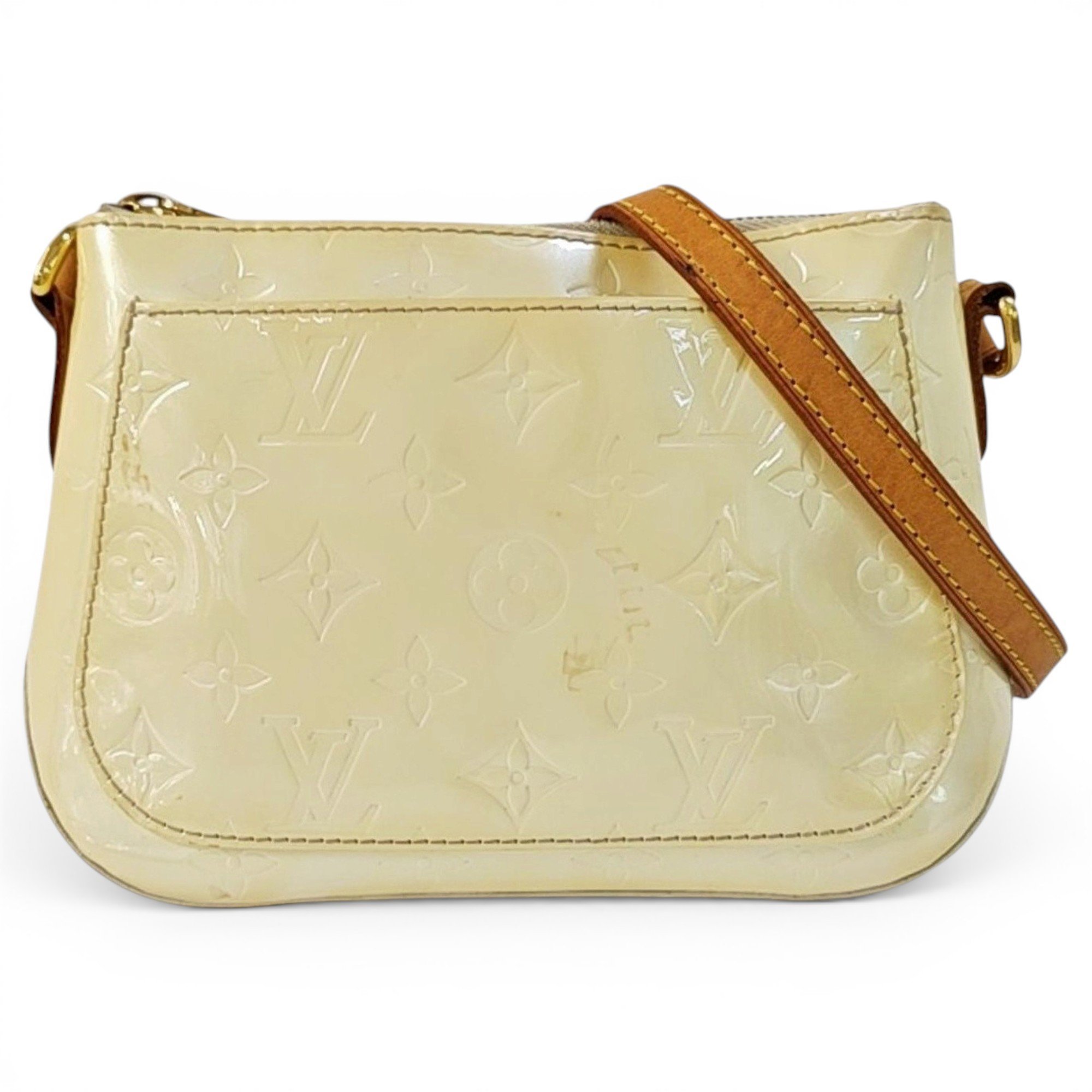 Patent leather handbag