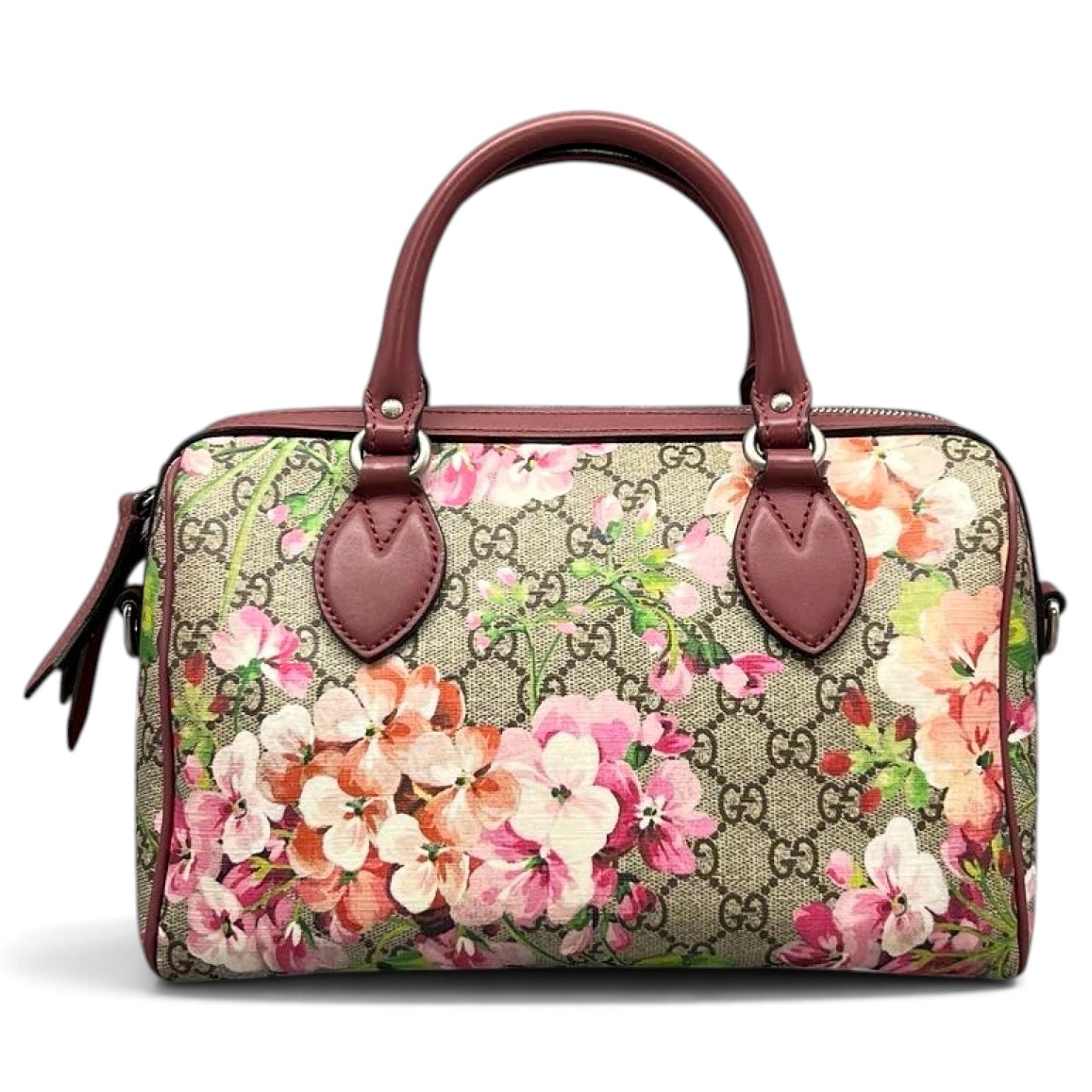 Boston leather bowling bag