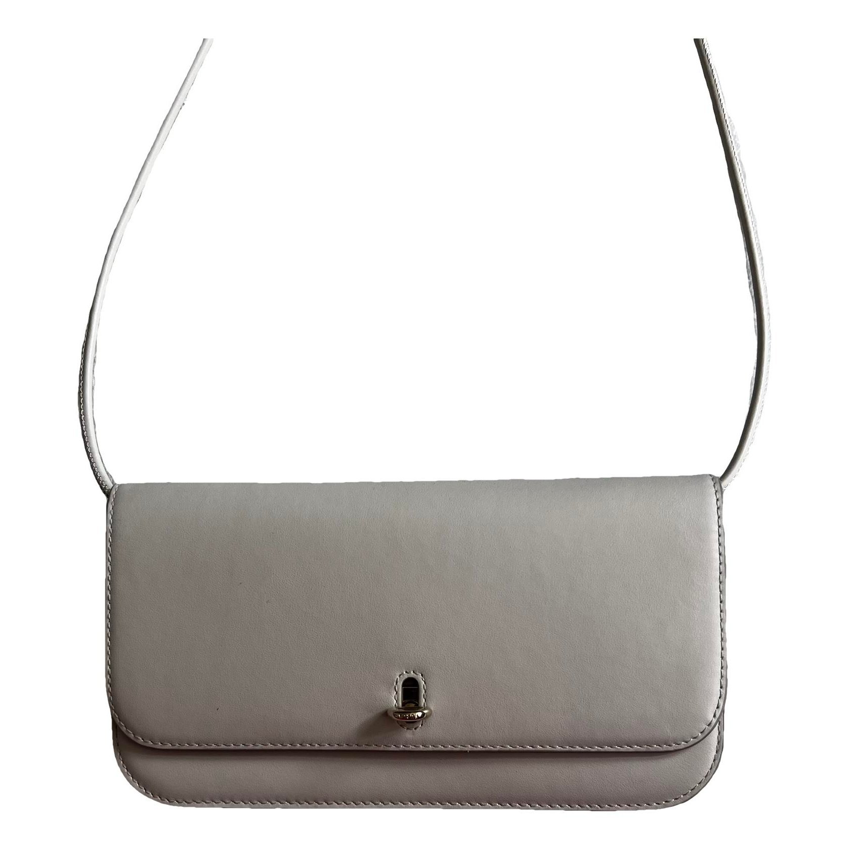 Leather clutch bag