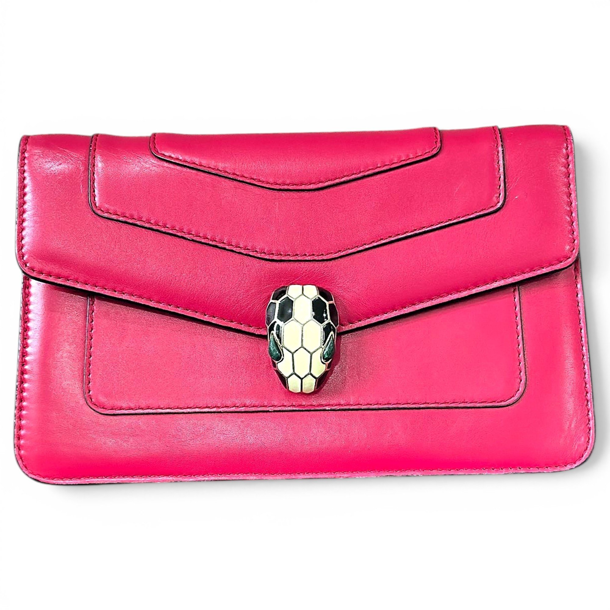 Serpenti leather handbag
