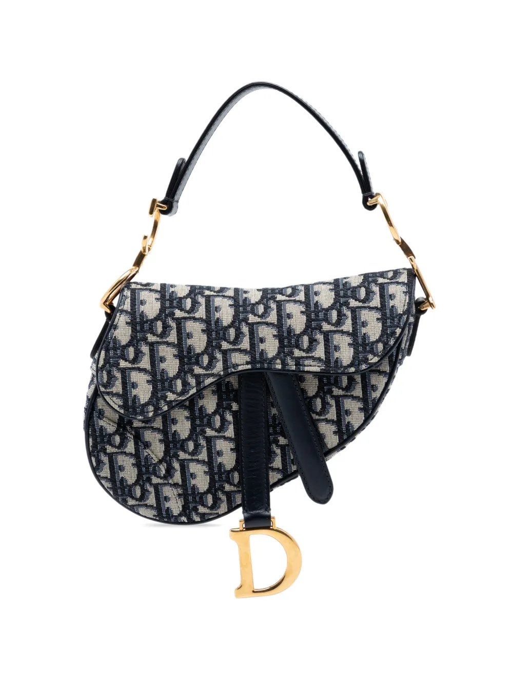 2018 Mini Oblique Canvas Saddle Bag satchel
