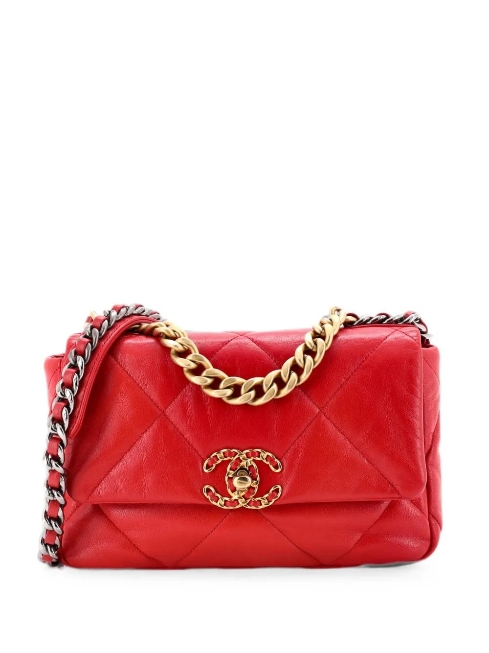 19 Flap Bag Quilted Leather Medium crossbody bag