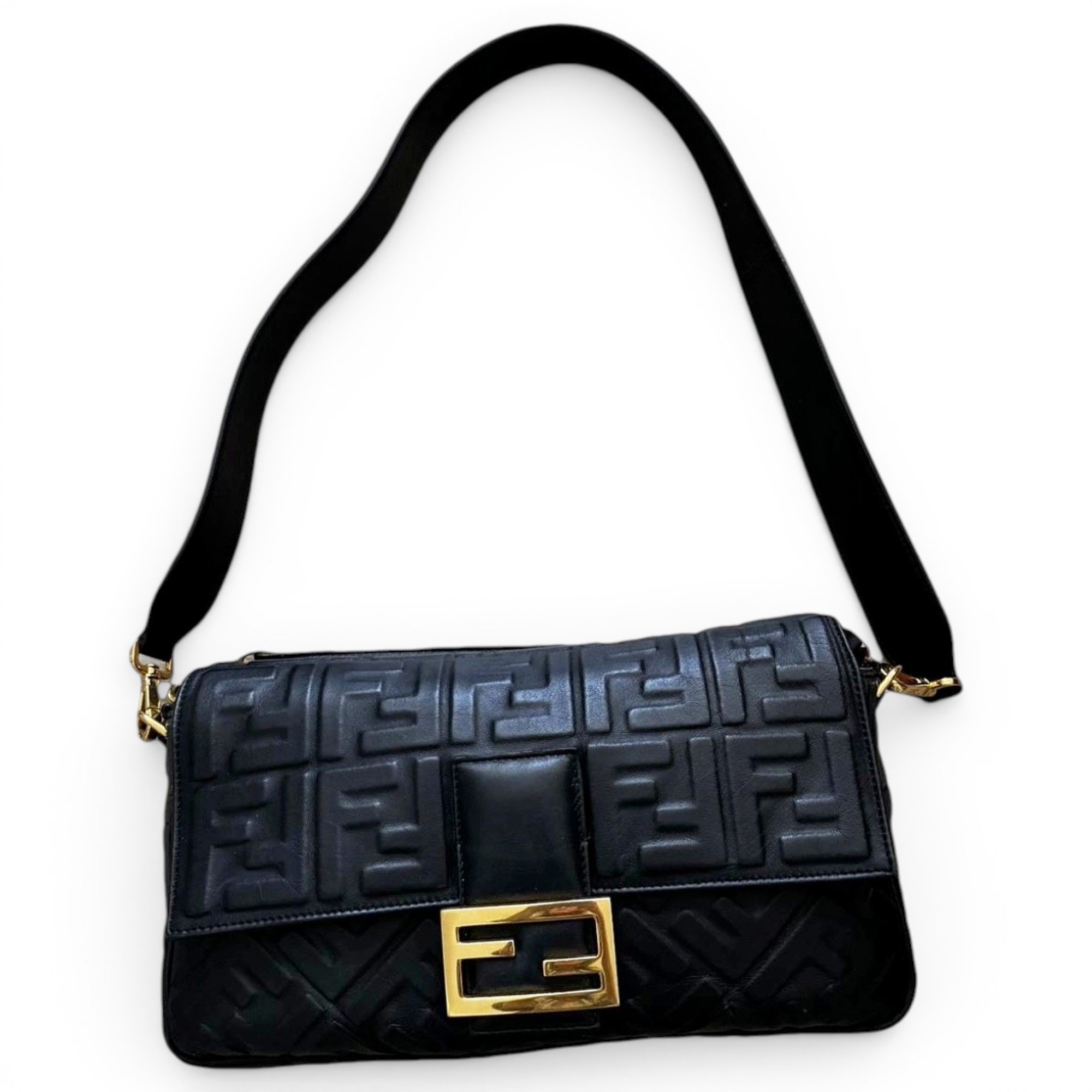 Baguette leather handbag