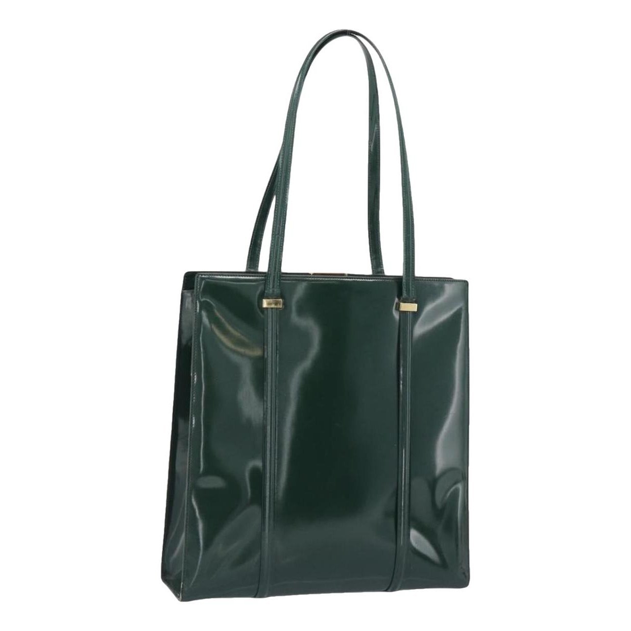 Patent leather tote