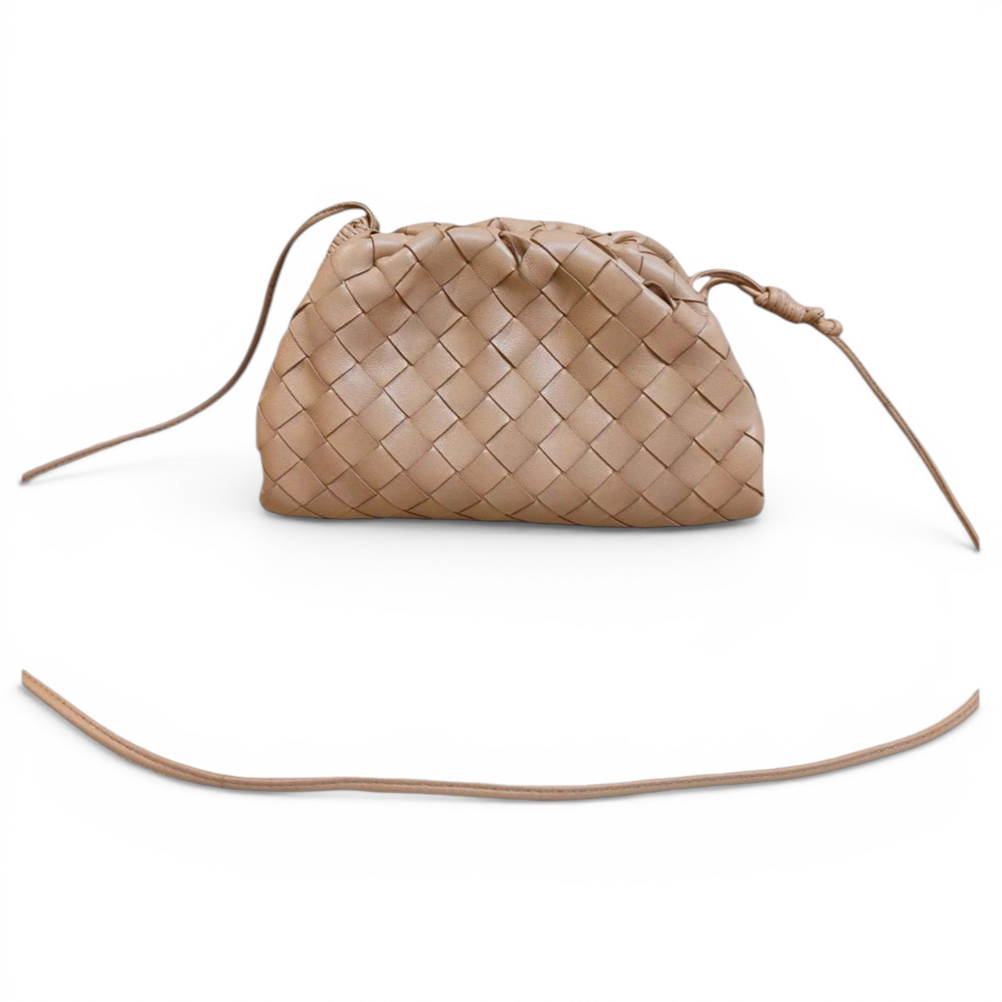 Pouch leather clutch bag