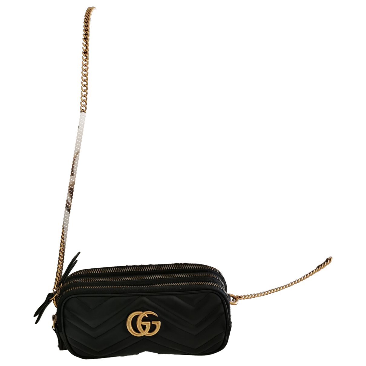 GG Marmont Triple zip leather crossbody bag