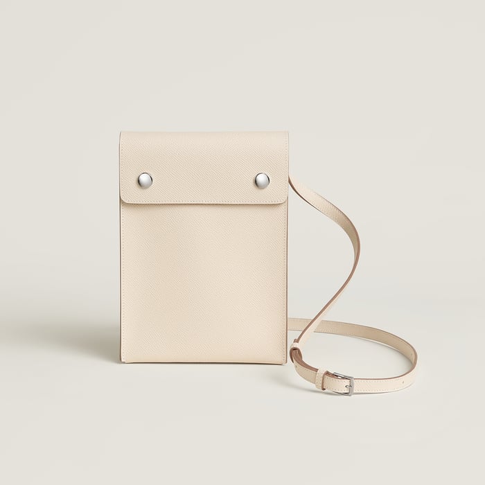 Craie Hermèsnap Vertical to Go Pouch