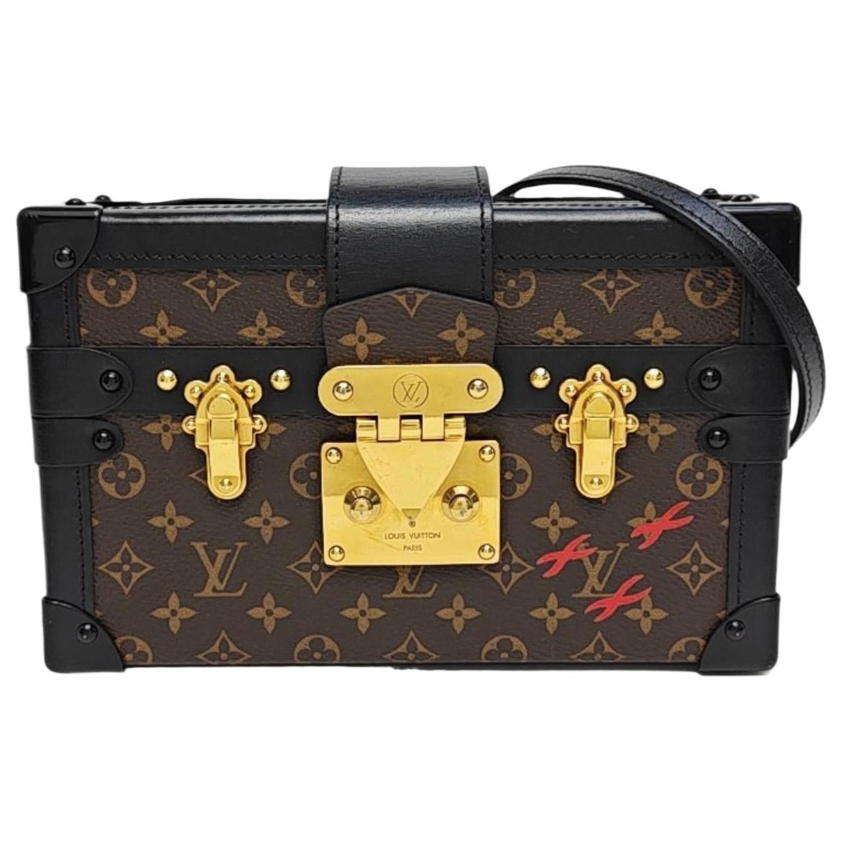 Petite Malle leather handbag