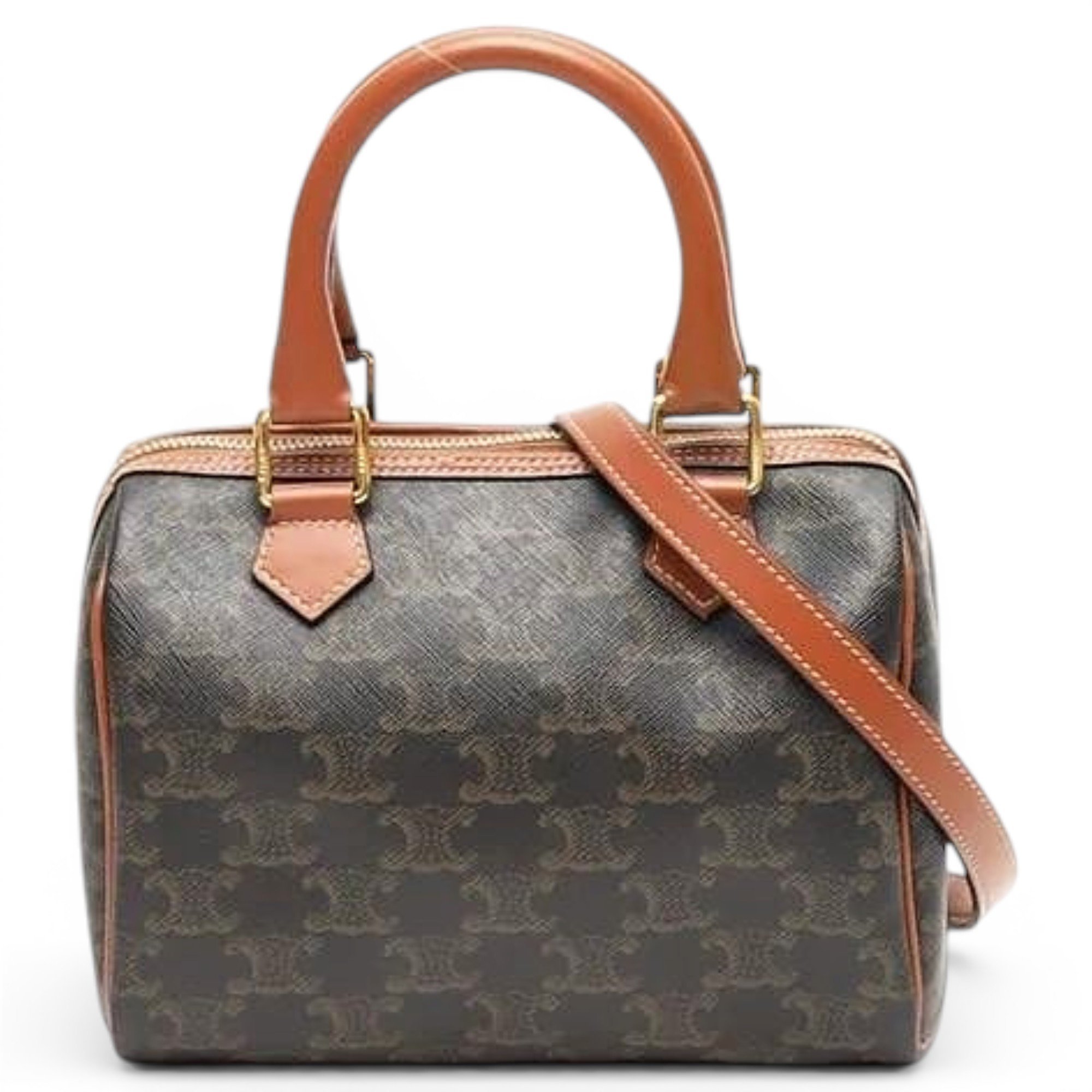 Triomphe leather handbag