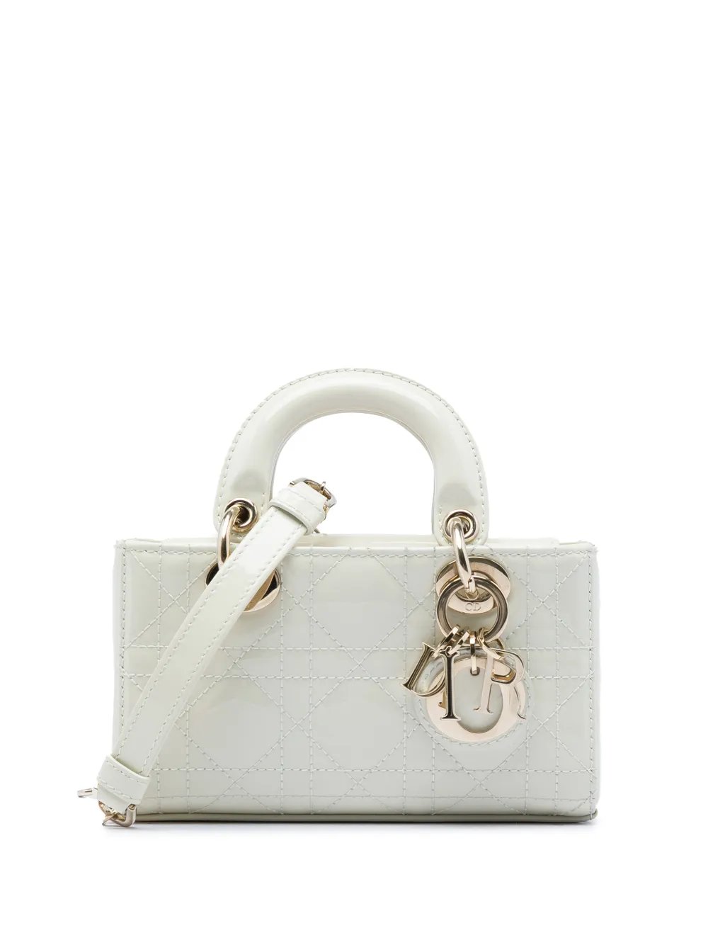 Dior 2023 Micro Patent Cannage Lady D Joy satchel