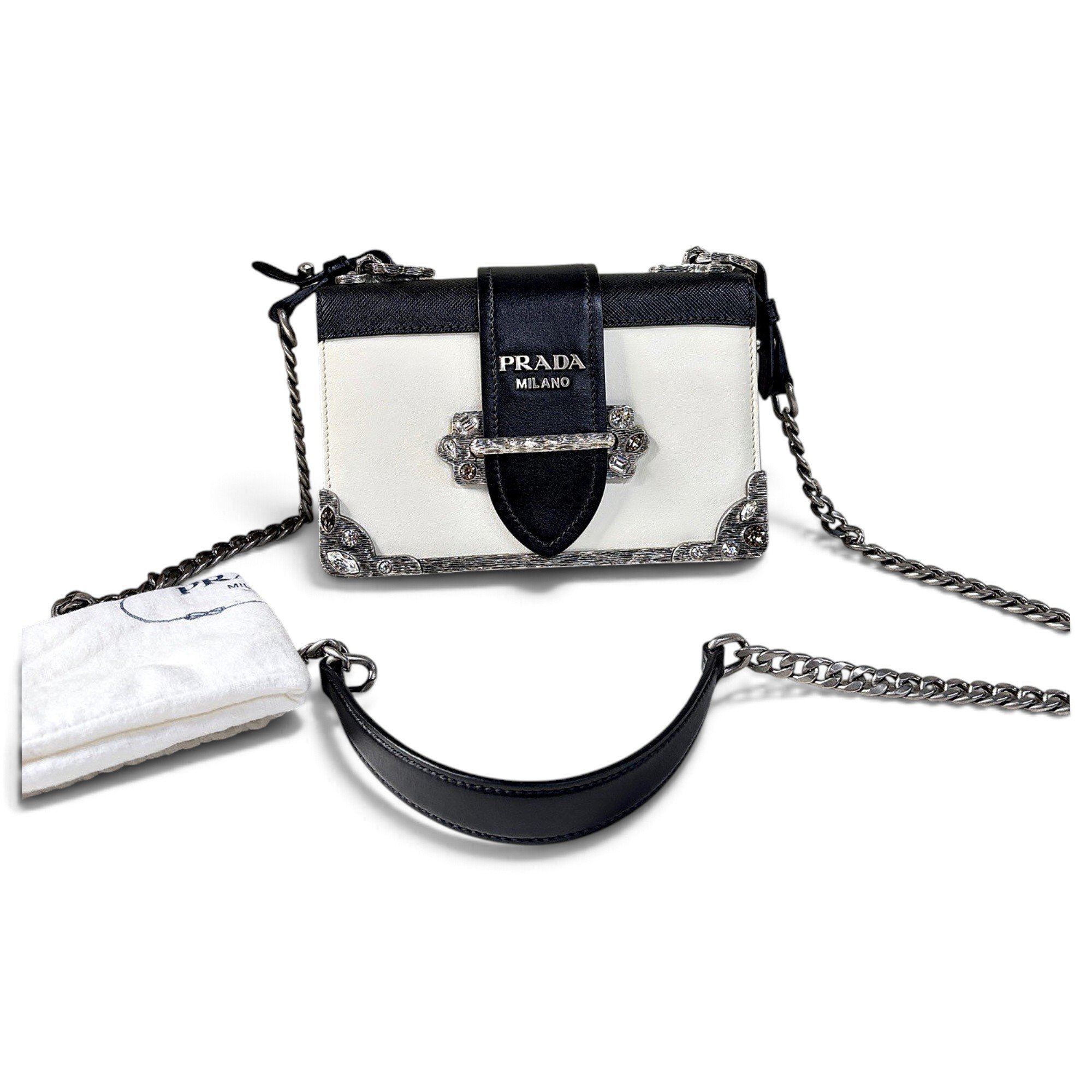 Cahier leather crossbody bag